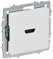 BRITE Розетка HDMI РHDMI-0-БрАБ арктический белый IEK BRITE Розетка HDMI РHDMI-0-БрАБ арктический белый IEK