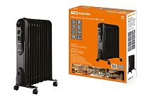 Масляный обогреватель МО-11К, чёрный, 2500 Вт, 11 сек, рег. мощ. (1000/1500/2500 Вт), термостат,  TDM