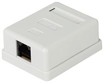 Компьютерная розетка ЭРА RJ02UN RJ-45 кат. 5е  неэкранированная 2-порта