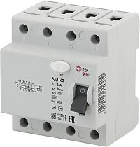 УЗО ВД1-63 Электромеханическое 3P+N 32А 30mA NO-902-40 ЭРА Pro