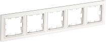 BRITE Рамка 5-местная РУ-5-БрБ белый  IEK