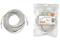 Патч-корд народный U/UTP Cat 5e 4PR 24AWG PVC, литой 20 м, серый TDM