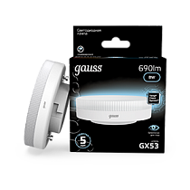 Лампа светодиодная Gauss GX53 8Вт 690lm 4100K Лампа светодиодная Gauss GX53 8Вт 690lm 4100K