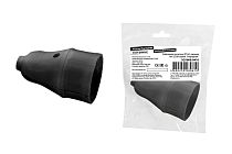 Кабельная розетка 2П б/з черная 10А 250B серии "Народная" TDM