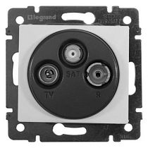 VALENA DIY Розетка TV-FM-SAT тип звезда алюминий