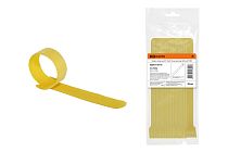 Хомут-липучка ХЛ 16х210 мм желтый (20 шт)  TDM