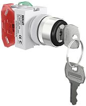 Переключатель  3 положения правый и левый без фиксации I-O-II с ключом 2Н DEKraft Переключатель  3 положения правый и левый без фиксации I-O-II с ключом 2Н DEKraft