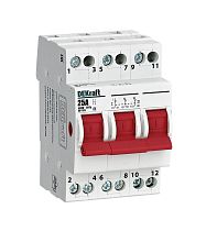 Трехпозиционный выключатель-разъединитель 3P 25A ВР-103 DEKraft