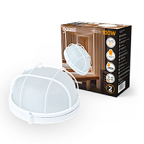 Светильник ЖКХ Gauss НБП IP54 255*240*115 круг с решеткой под лампу Е27 max 100W, 1/8