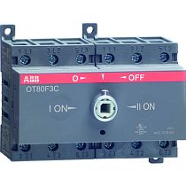 Рубильник реверсивный OT80F3C 80А (75А AC23) ABB