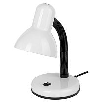 Светильник настольный под лампу е27  General  GTL-027-60-220  белый (глянец)  на основании (800127) (1/24)