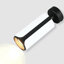 Спот на основании GWL-GU10-M-IP20 Одинарный Белый + Черный Монохром