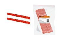 Маркер наборный - символ "2" красный 1,5 мм2 (150 шт.)  TDM Маркер наборный - символ "2" красный 1,5 мм2 (150 шт.)  TDM