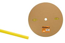 Трубка термоусаживаемая  ТУТнг 6/3 желтая (100 м/ролл)  TDM