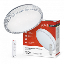 Светильник сд COMFORT SAPHIR 120Вт 230В 3000-6500K 9600Лм 490x115мм с пультом ДУ IN HOME Светильник сд COMFORT SAPHIR 120Вт 230В 3000-6500K 9600Лм 490x115мм с пультом ДУ IN HOME
