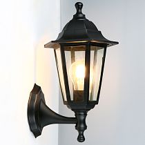 Фасадный светильник General GWL-E27-M-IP65 Черный Большой Вверх Пушкинский