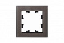AtlasDesign Nature Стекло Мокко Рамка 1-постовая  (Schneider Electric) Systeme Electric (Schneider Electric)