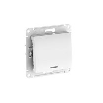 Glossa Белый Выключатель 1-кл. с подсветкой, сх.1а, 10АХ, мех., быстрозажим. клемм
