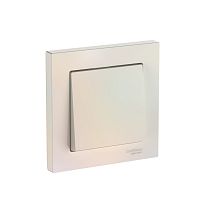 AtlasDesign Жемчуг Выключатель 1-кл., сх.1, 10АХ, в сборе, быстрозажим. клемм