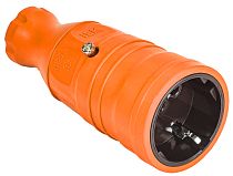 Розетка OMEGA переносная РБп14-1-0м IP20 оранжевая  IEK