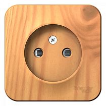 Blanca открытая установка с изолированной пластиной Ясень Розетка без заземления со шторками 16А Systeme Electric (Schneider Electric)