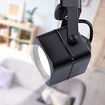 Трековый светильник ЭРА TR10-GU10 BK MR16 черный