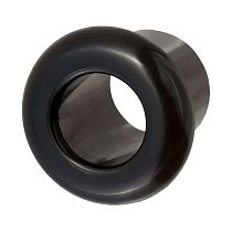 Втулка (проход через стену), пластик, цвет черный (20 шт/уп) Bironi