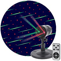 Проектор ЭРА ENIOP-01 Laser Метеоритный дождь мультирежим 2 цвета, 220V, IP44
