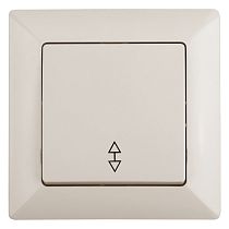 Переключатель ЭРА Intro Solo 4-103-02 одноклавишный 10А-250В, IP20, скрытой установки, слоновая кость