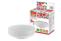 Лампа светодиодная GX53-9 Вт-230 В-3000 К-Э, h=26 мм, Народная TDM