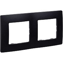 ETIKA Рамка 2-местная антрацит