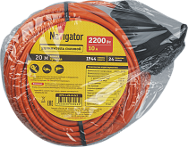 Удлинитель Navigator 93 943 NPE-C-20-X-2x1 шнур без заземления 20м (Россия)