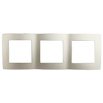 Рамка для выключателей и розеток тройная ЭРА 12 12-5003-15 пластик перламутр