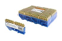 Шина "N" нулевая с изолятором на DIN-рейку 6х9мм стойка бол. 10 групп инд. стикер  TDM