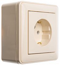 Wessen 59 слоновая кость Коробка 1-ая подъемная для наружного монтажа с рамкой Systeme Electric (Schneider Electric)