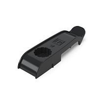 Держатель плоского кабеля односторонний для прямого монтажа на 2 места черный (30шт/840шт уп/кор) Промрукав