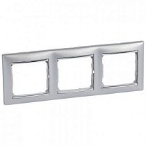 VALENA DIY Рамка 3-местная алюминий модерн