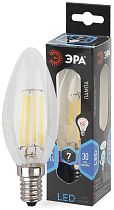 Лампа светодиодная ЭРА F-LED B35-7W-840-E14 филамент свеча нейтральный белый свет