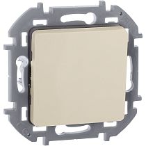 INSPIRIA Выключатель 1-клавишный самовозвартный с нормально-открытым контактом 6А безвинтовое крепление слоновая кость