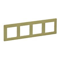 Рамка четырехпостовая универсальная лайм Valena LIFE Legrand