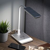 Настольный светильник, светодиодный ЭРА NLED-499-10W-W светодиодный с основанием, белый