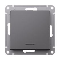 AtlasDesign Базальт Переключатель 1-клавишный с подсветкой, сх.6а, 10АХ, механизам Systeme Electric (Schneider Electric)