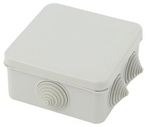 Коробка распаячная ЭРА KORz-100-100-50-6gv открытой установки КОР 100х100х50мм защелк крышка 6 вставл сальника IP55