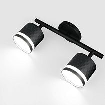 Спот на основании GWL-2GX53-M-IP20 Двойной Черный С боковым рассеивателем Кирпич