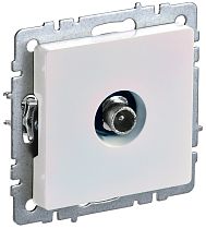 BRITE Розетка TV проходная РТВ10-0-БрЖ жемчуг  IEK