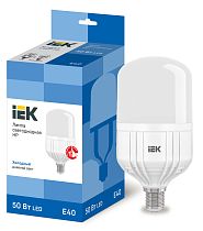 Лампа светодиодная HP 50Вт 230В 6500К E40  IEK