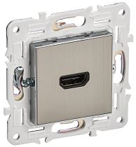 SKANDY Розетка HDMI SK-H01N металл никель IEK