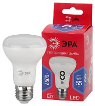 Лампа светодиодная ЭРА RED LINE LED R63-8W-865-E27 R рефлектор холодный дневной свет