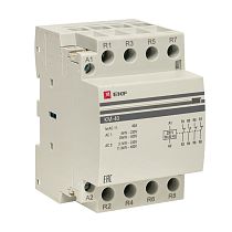 Контактор модульный КМ 40А 4NC (3 мод.) EKF PROxima Контактор модульный КМ 40А 4NC (3 мод.) EKF PROxima