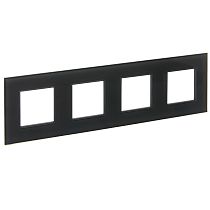 SKANDY Рамка 4-местная SK-F24G стекло графит IEK